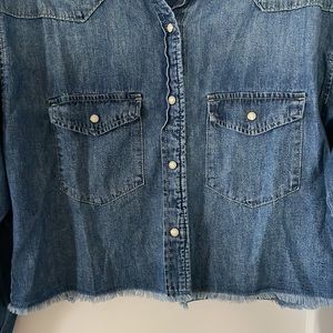 Gap Denim Button Up Blouse